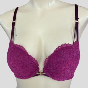 💕2/$35💕La Senza Beyond Sexy Magenta Lace Bra Size 32C